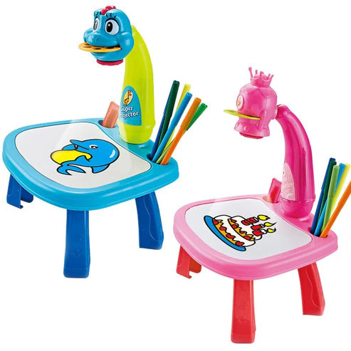 LED Projector Art Painting Table for Kids - طاولة رسم فنية مزودة بجهاز عرض LED للأطفال